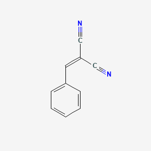 Chemical structure of Benzalmalononitrile
