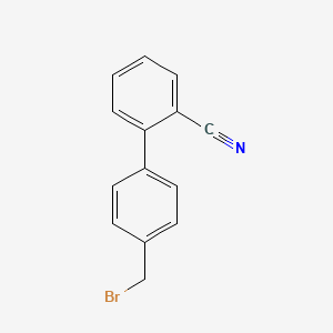 Chemical structure of 4'-Bromomethyl-2-cyanobiphenyl
