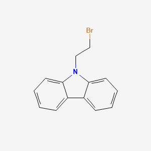 Chemical structure of 9-(2-Bromoethyl)carbazole