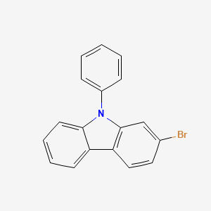 Chemical structure of 2-Bromo-9-phenylcarbazole