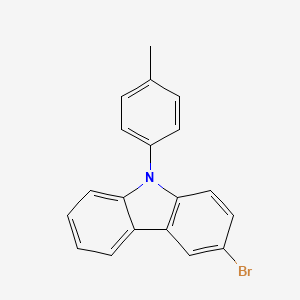 Chemical structure of 3-Bromo-9-(p-tolyl)-9H-carbazole