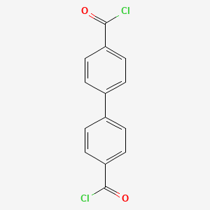 Chemical structure of 4,4'-Biphenyldicarbonyl Chloride