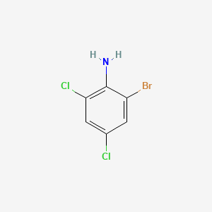 Chemical structure of 2-Bromo-4,6-dichloroaniline