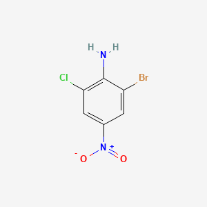 Chemical structure of 2-Bromo-6-chloro-4-nitroaniline