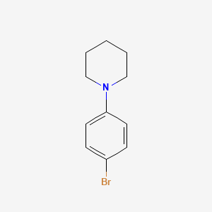 Chemical structure of 1-(4-Bromophenyl)piperidine