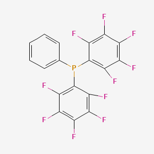 Chemical structure of Bis(pentafluorophenyl)phenylphosphine
