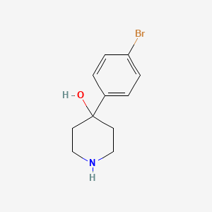 Chemical structure of 4-(4-Bromophenyl)-4-hydroxypiperidine