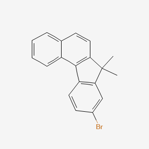 Chemical structure of 9-Bromo-7,7-dimethyl-7H-benzo[c]fluorene