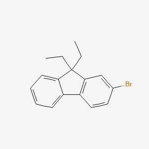 Chemical structure of 2-Bromo-9,9-diethylfluorene