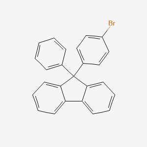 Chemical structure of 9-(4-Bromophenyl)-9-phenylfluorene