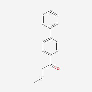 Chemical structure of 4-Butyrylbiphenyl