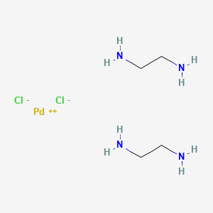 Chemical structure of Bis(ethylenediamine)palladium(II) Dichloride