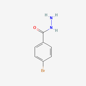 Chemical structure of 4-Bromobenzohydrazide