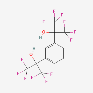 Chemical structure of 1,3-Bis(hexafluoro-α-hydroxyisopropyl)benzene