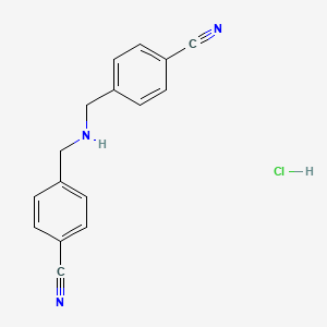 Chemical structure of Bis(4-cyanobenzyl)amine Hydrochloride
