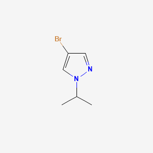 Chemical structure of 4-Bromo-1-isopropylpyrazole