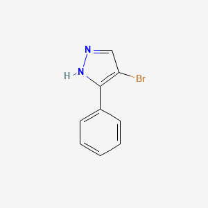 Chemical structure of 4-Bromo-3-phenylpyrazole