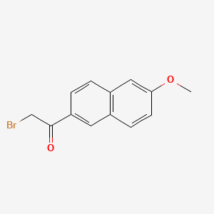 Chemical structure of 2-(Bromoacetyl)-6-methoxynaphthalene