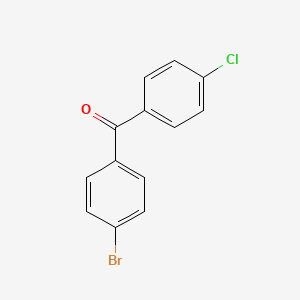 Chemical structure of 4-Bromo-4'-chlorobenzophenone
