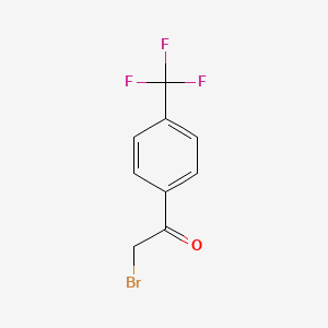 Chemical structure of 2-Bromo-4'-(trifluoromethyl)acetophenone