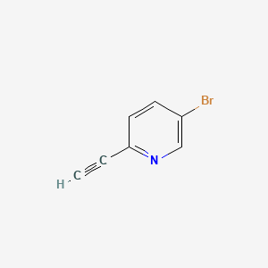 Chemical structure of 5-Bromo-2-ethynylpyridine