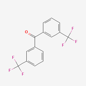 Chemical structure of 3,3'-Bis(trifluoromethyl)benzophenone