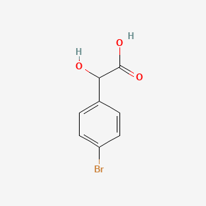 Chemical structure of 4-Bromo-DL-mandelic Acid