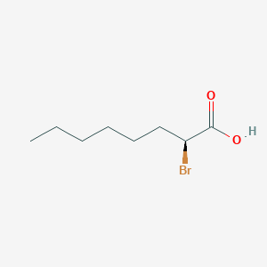 Chemical structure of 2-Bromooctanoic acid