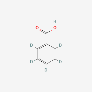 Chemical structure of Benzoic acid-2,3,4,5,6-d5