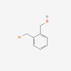 Chemical structure of 2-(Bromomethyl)benzyl alcohol