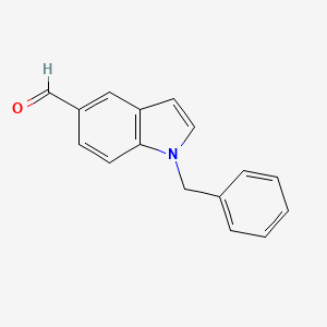 Chemical structure of 1-Benzylindole-5-carboxaldehyde