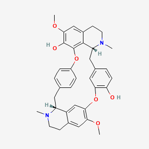 Chemical structure of (-)-Bebeerine