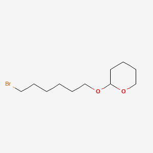 Chemical structure of 2-(6-Bromohexyloxy)tetrahydro-2H-pyran