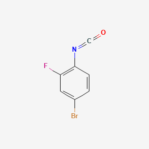 Chemical structure of 4-Bromo-2-fluorophenyl isocyanate