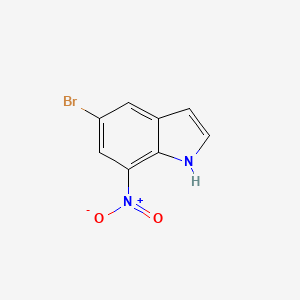 Chemical structure of 5-Bromo-7-nitroindole