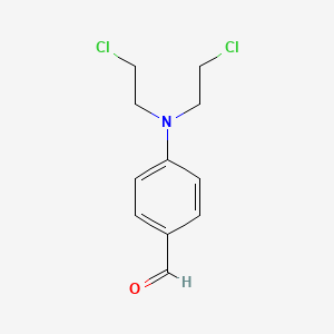 Chemical structure of 4-[Bis-(2-chloroethyl)amino]benzaldehyde