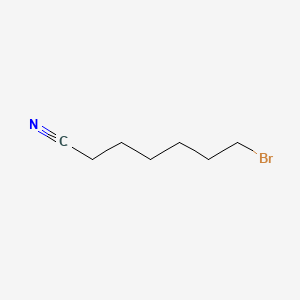 Chemical structure of 7-Bromoheptanenitrile