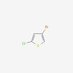 Chemical structure of 4-Bromo-2-chlorothiophene