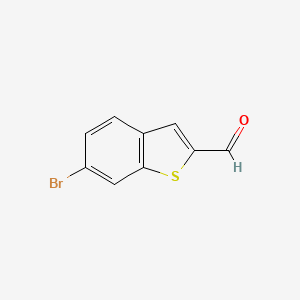 Chemical structure of 6-Bromobenzo[b]thiophene-2-carbaldehyde