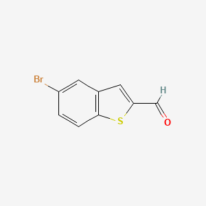 Chemical structure of 5-Bromobenzo[b]thiophene-2-carbaldehyde