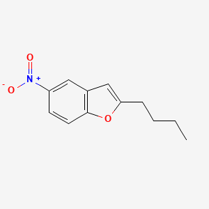 Chemical structure of 2-Butyl-5-nitrobenzofuran