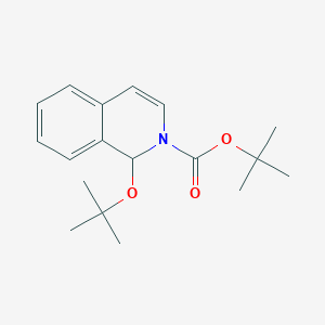 Chemical structure of Boc-1-tert-butoxy-1,2-dihydroisoquinoline