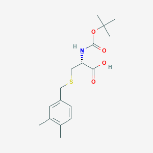 Chemical structure of Boc-S-3,4-dimethylbenzyl-L-cysteine
