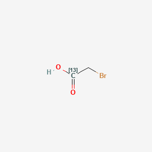 Chemical structure of Bromoacetic-1-13C Acid