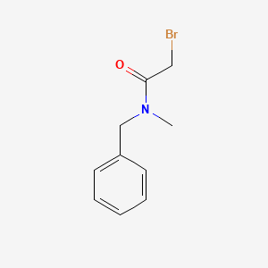 Chemical structure of α-Bromo-N-benzyl-N-methylacetamide