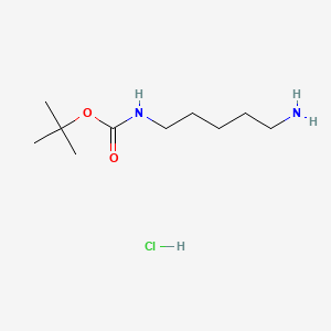 Chemical structure of Boc-1,5-diaminopentane HCl