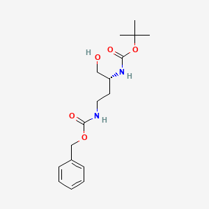 Chemical structure of Boc-D-Dab(Z)(ol)