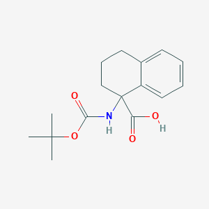Chemical structure of Boc-1-amino-1,2,3,4-tetrahydro-naphthalene-1-carboxylic acid
