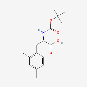 Chemical structure of Boc-L-2,4-dimethylphenylalanine