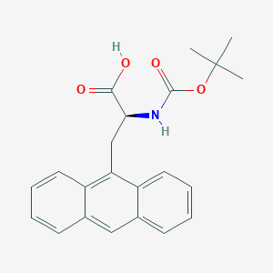 Chemical structure of Boc-3-(9-anthryl)-L-alanine
